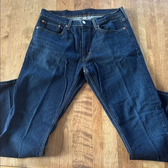 Men's Dark Indigo Straight Jeans Levi 559 - Picture 2 of 4